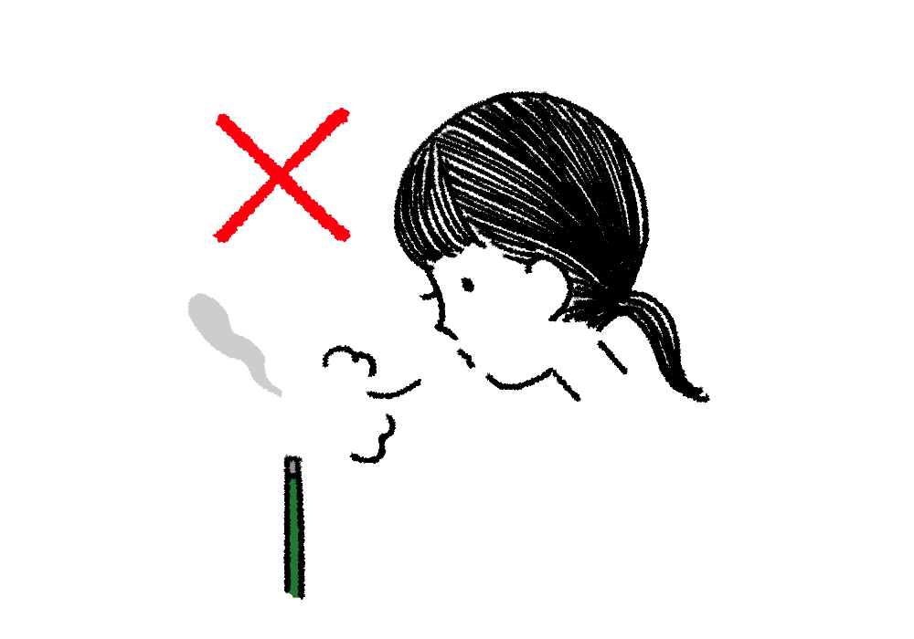火を吹き消さない
