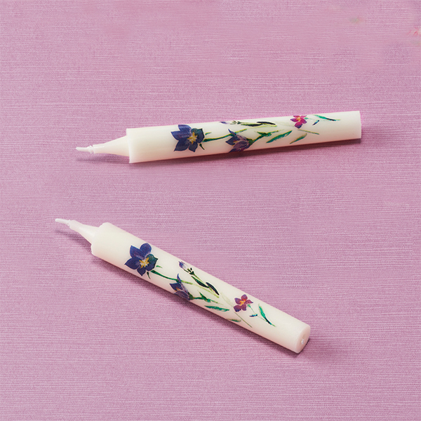 銘香芝山桐箱 絵ろうそくセット