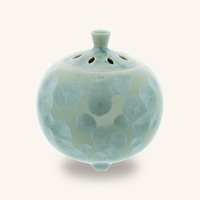 香炉　京華釉　翠