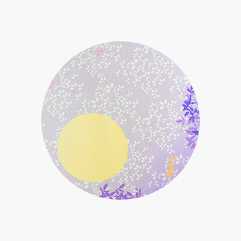 月夜のうさぎの風呂敷柄