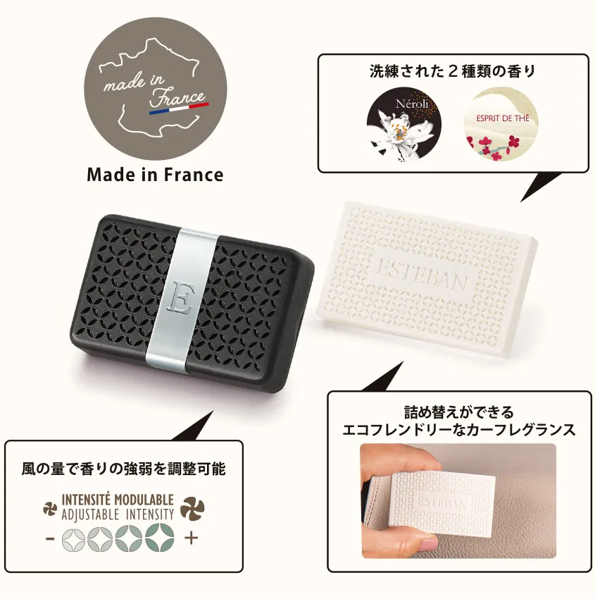 エステバン|カーフレグランスの特徴