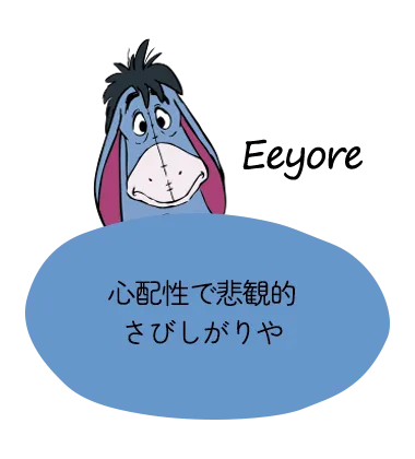 イーヨー　心配性で悲観的さびしがりや