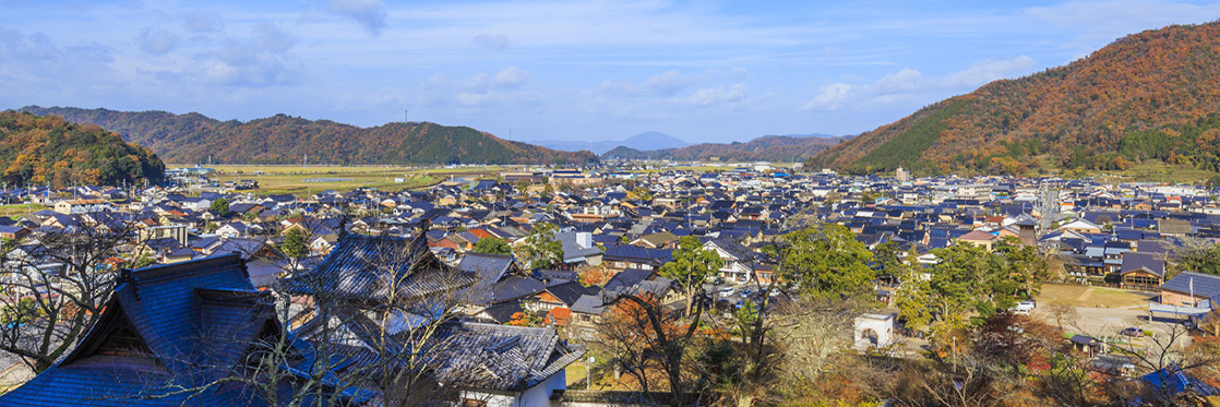 日本の小京都ともいわれる兵庫県出石の風景