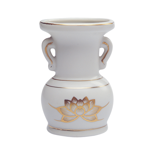 花立て　陶器(白磁)