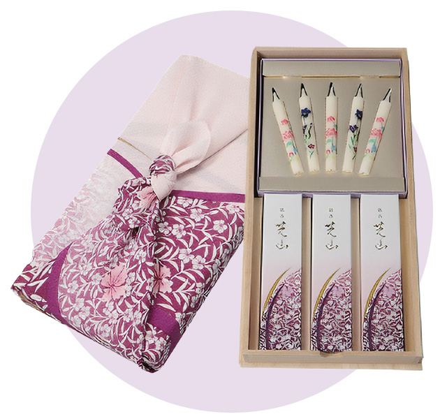 銘香芝山 絵ろうそく5本セット